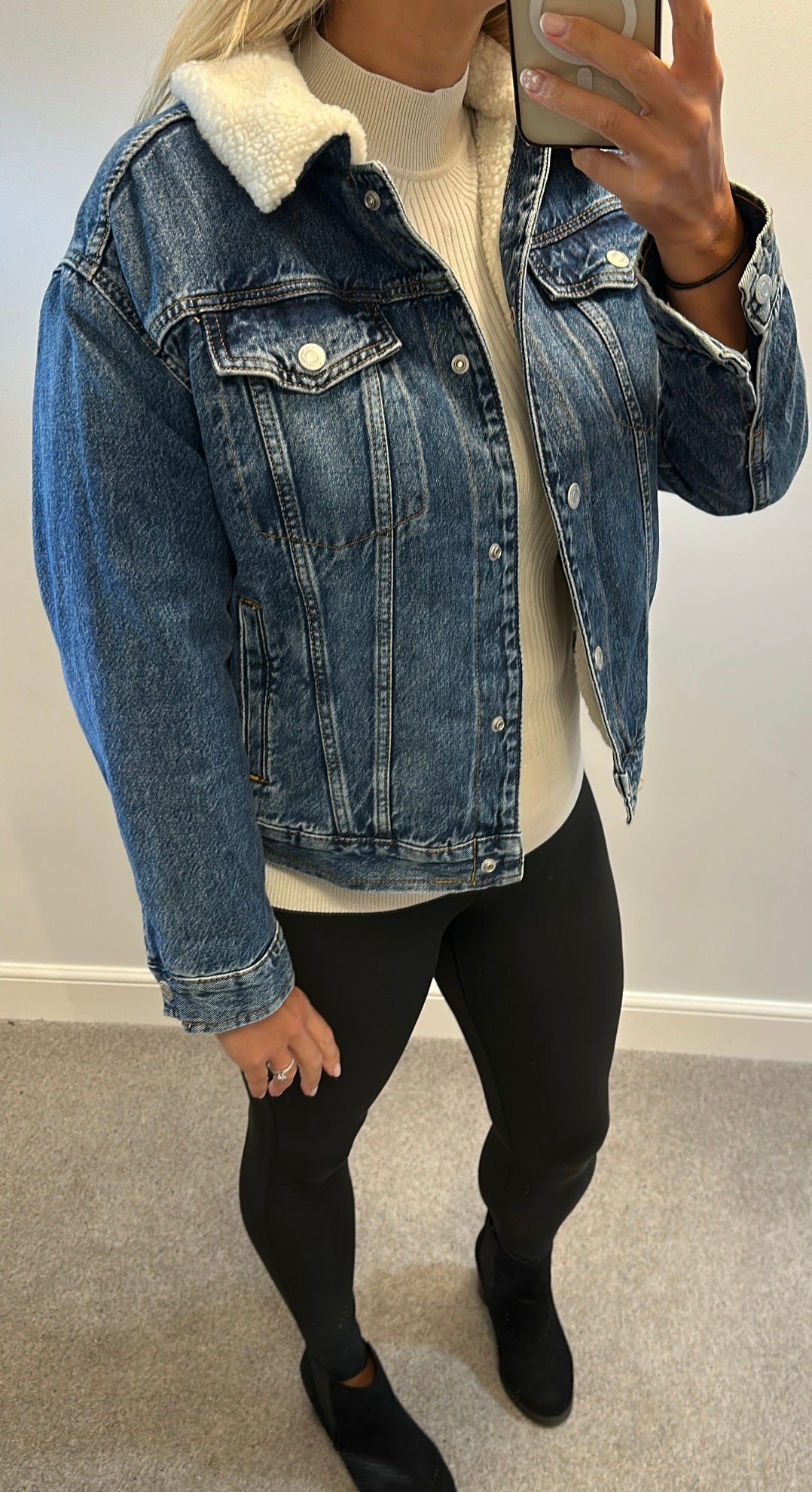 M&S denim lined jacket size 10 brand new without tags