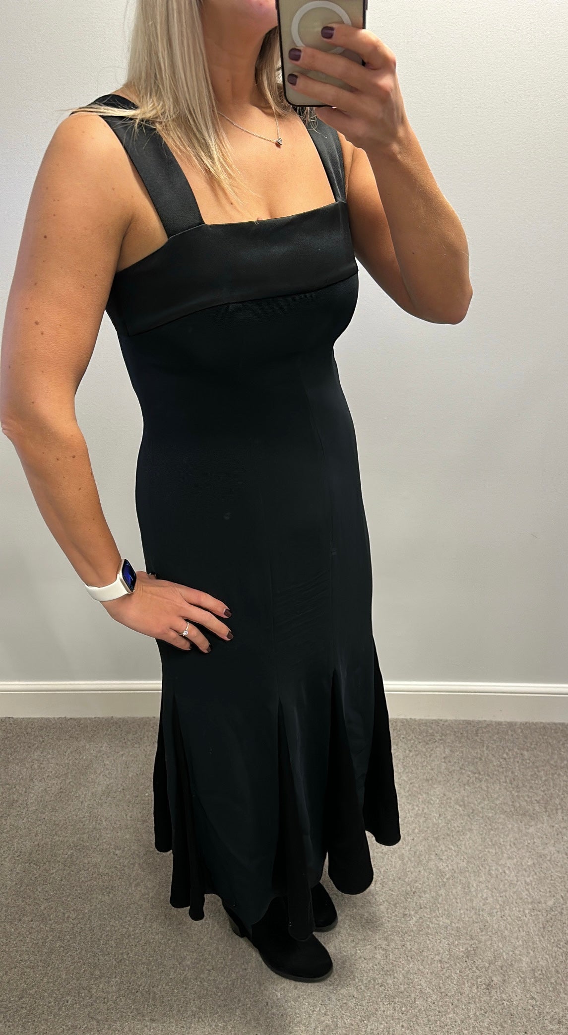 Alex and co black evening dress size 12