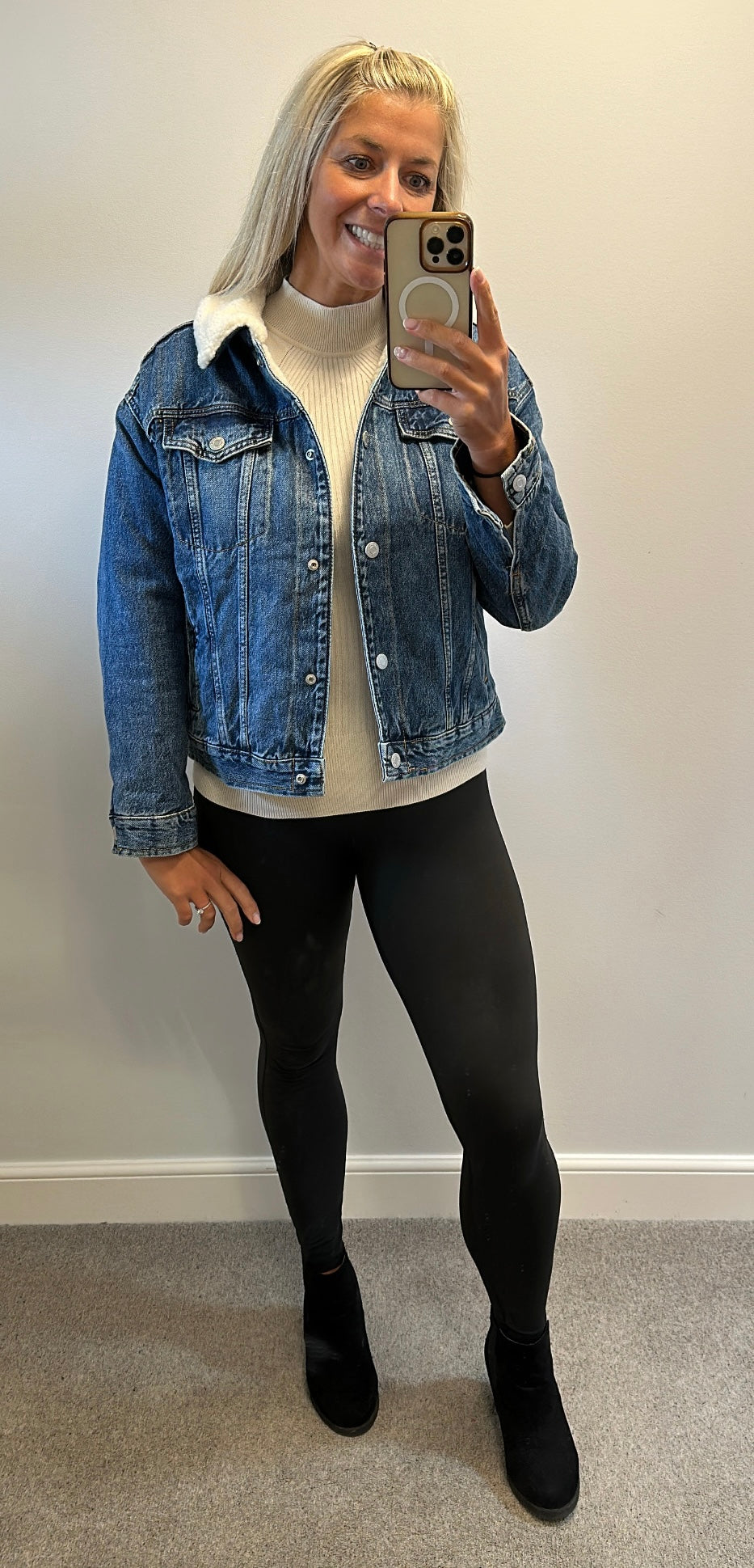 M&S denim lined jacket size 10 brand new without tags