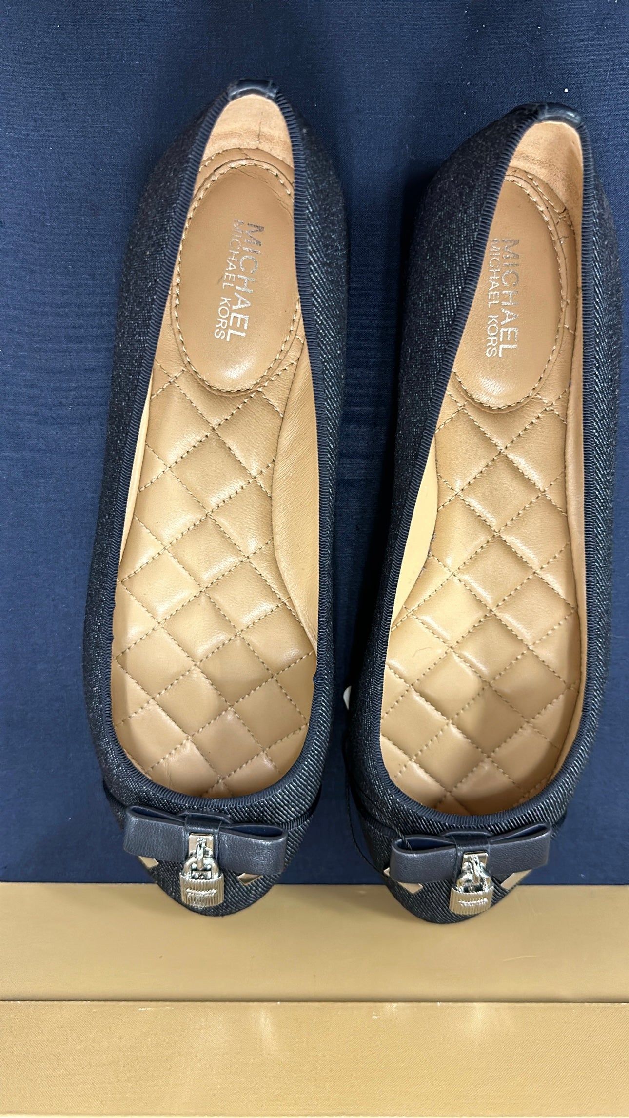 Michael Kors Alice Denim Ballet Flat UK 5.5 brand new with box