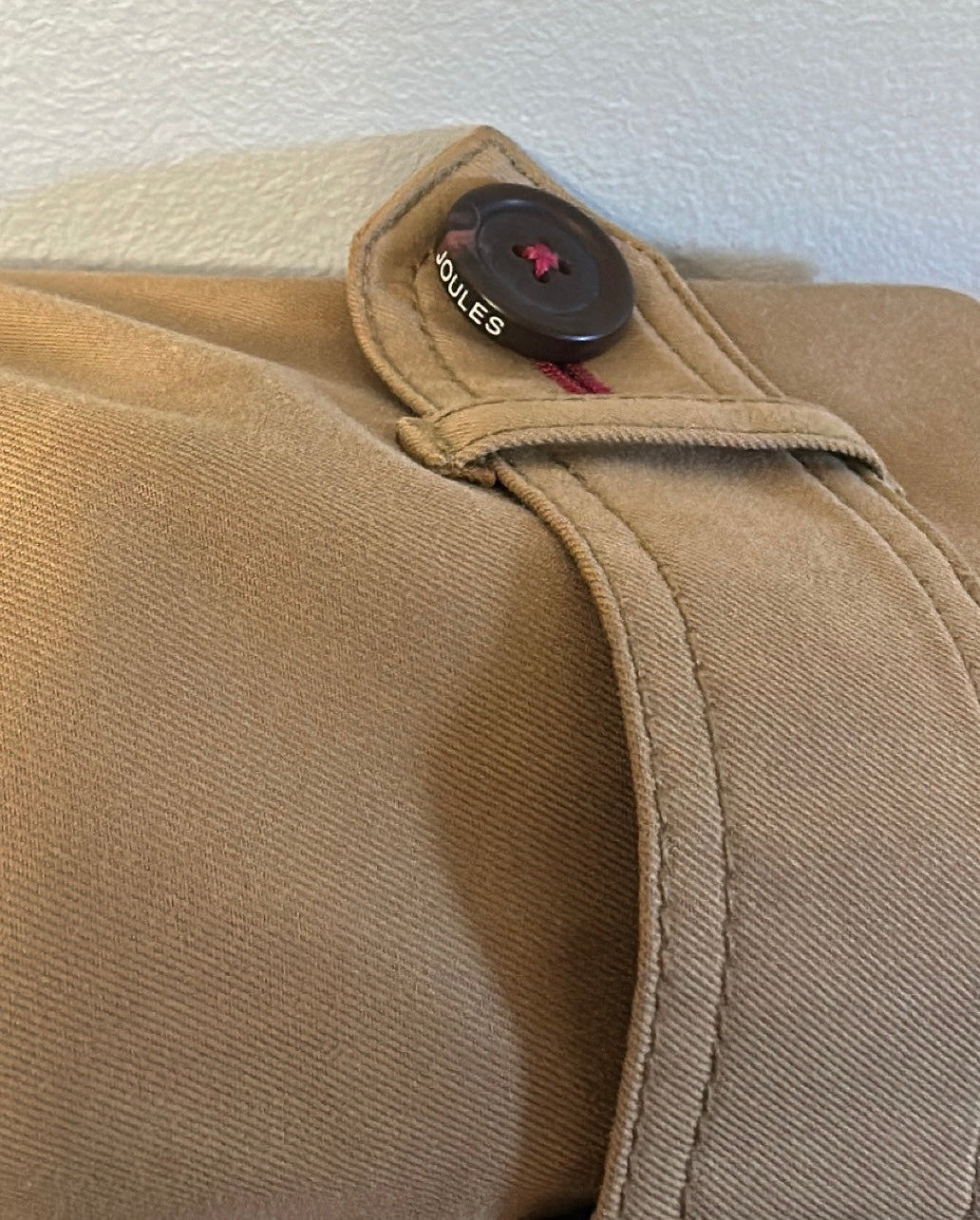 Joules brown belted trench coat size 12