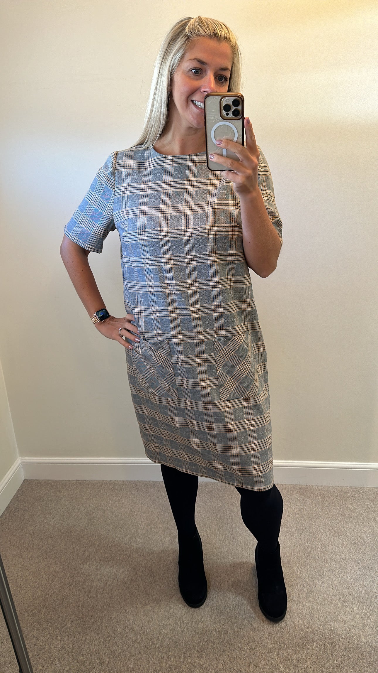 Next tailored checked dress size 16