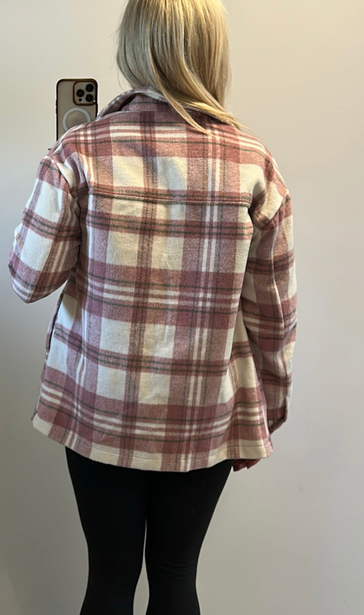 George pink shacket size 8-10