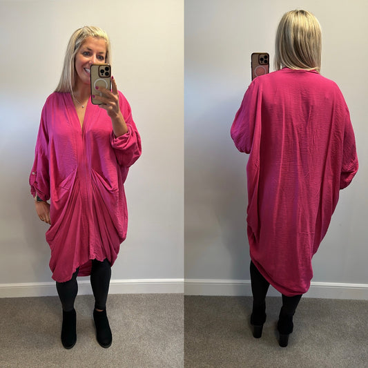 Made with love pink dress one size fitting size 16-20+
