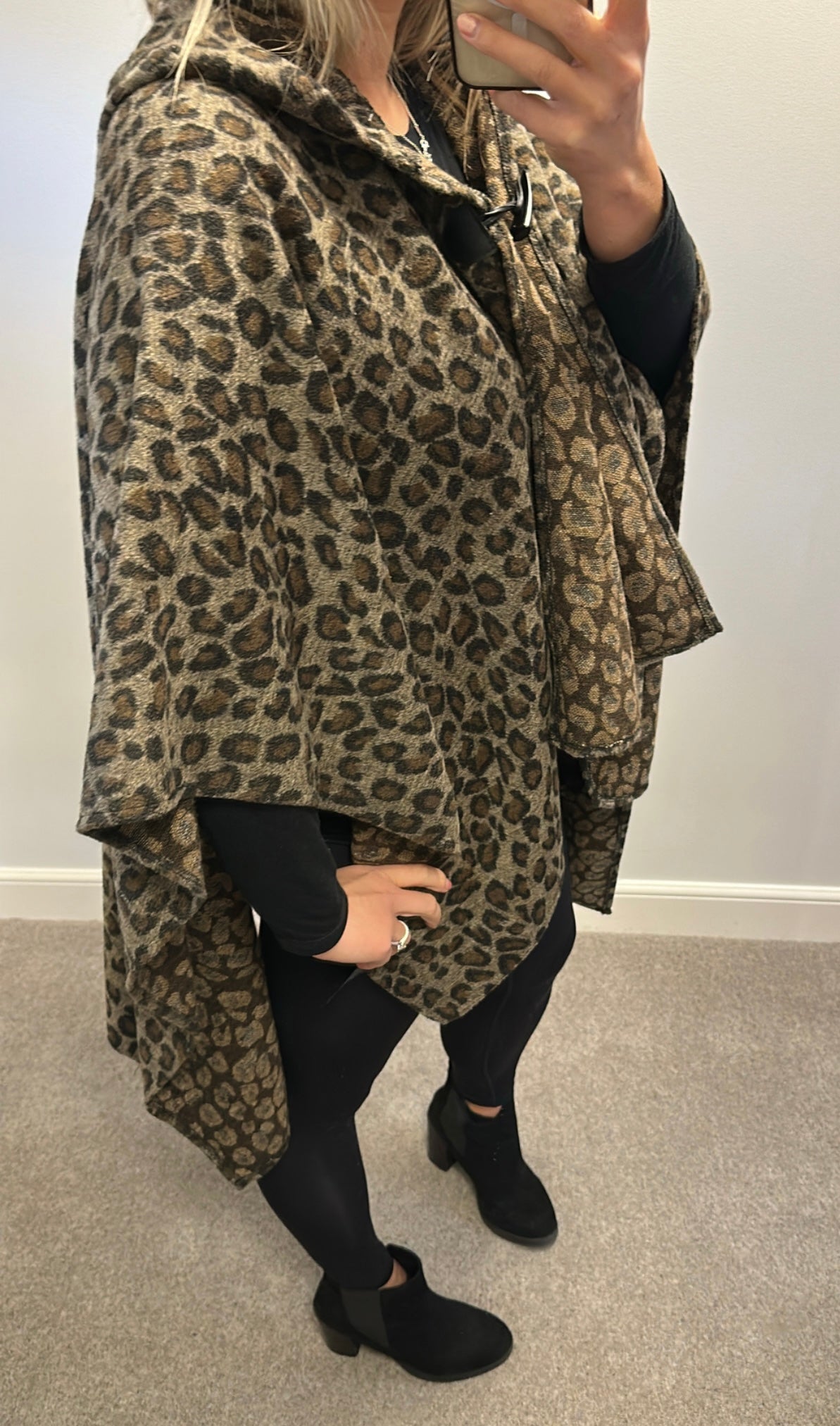 Next animal print poncho / wrap one size