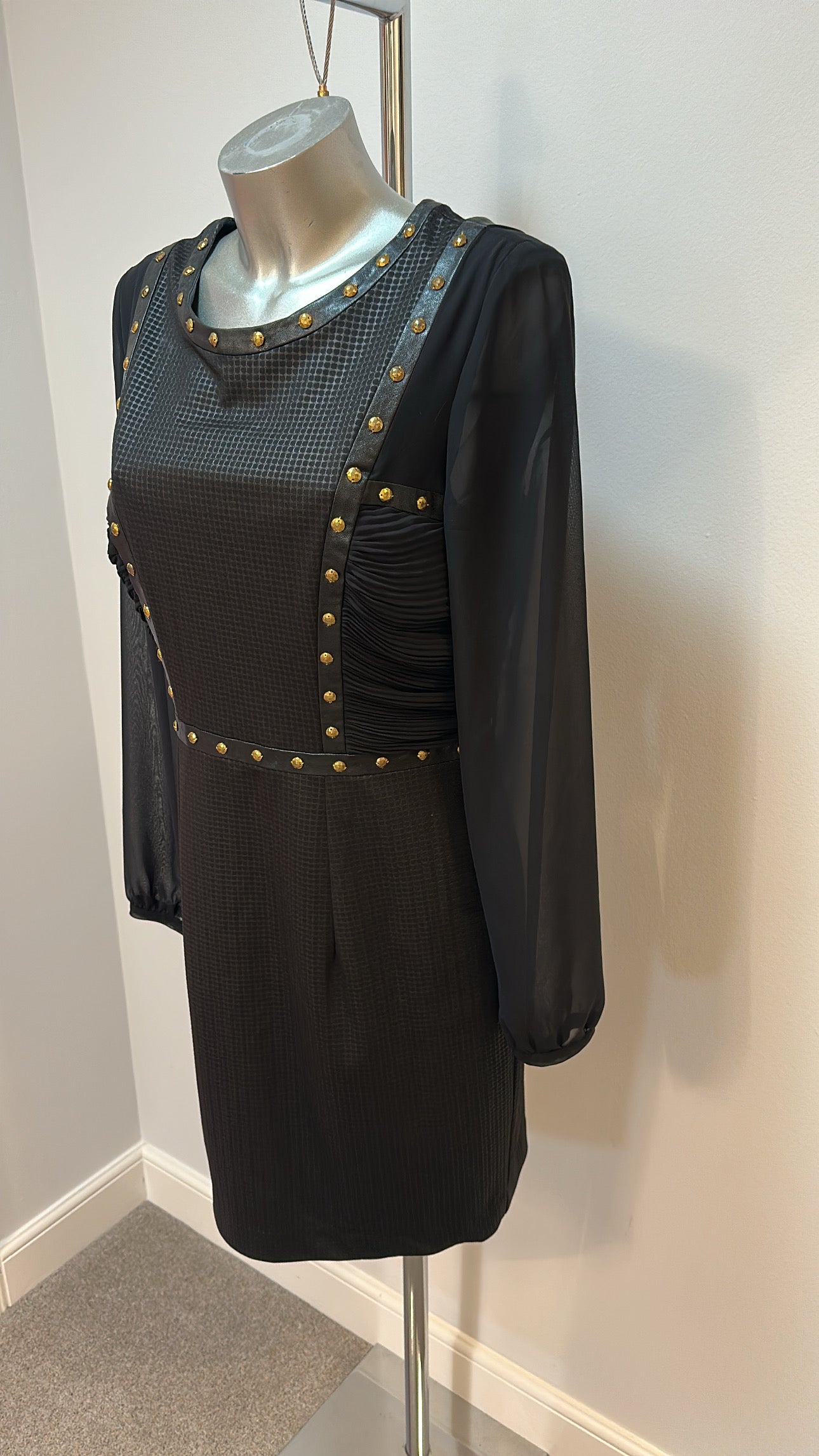 Zeila essential black studded dress size 12