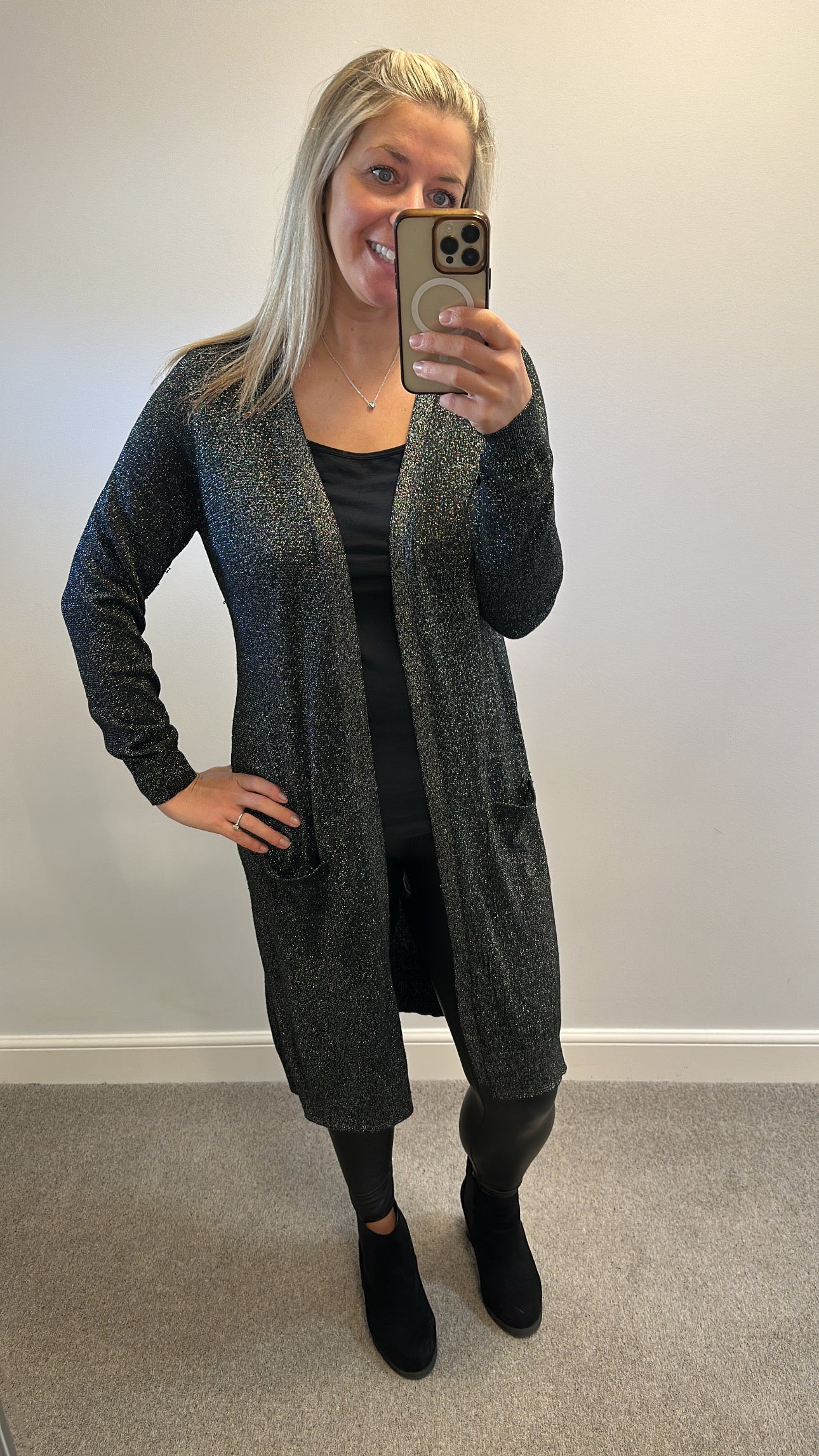 George black shimmer cardigan size 16
