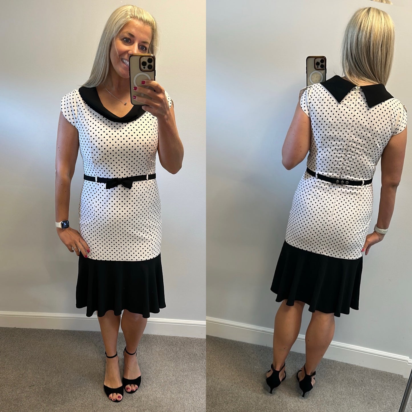 Izabella polka dot dress size 12