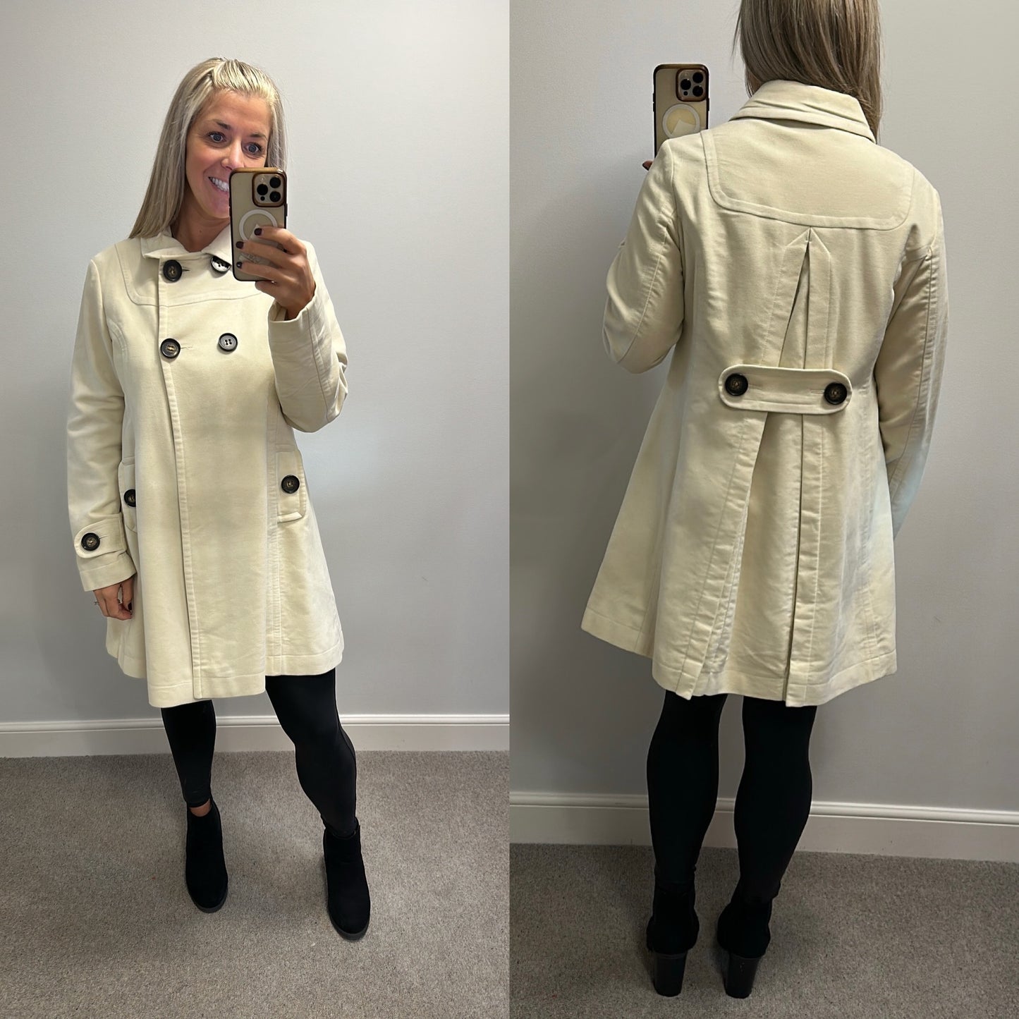 Next cream jacket size 16