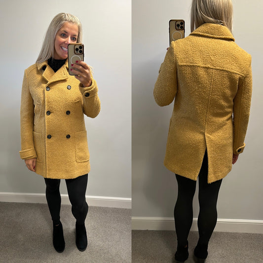 Next outerwear Mustard yellow jacket size 12