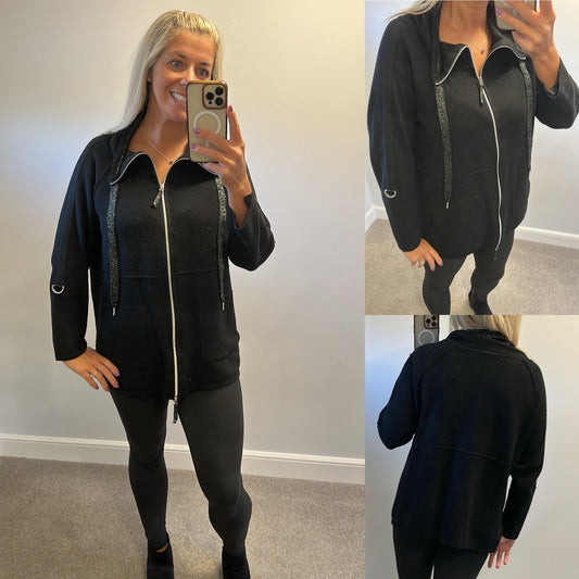 Betty Barclay black knit jumper size 18