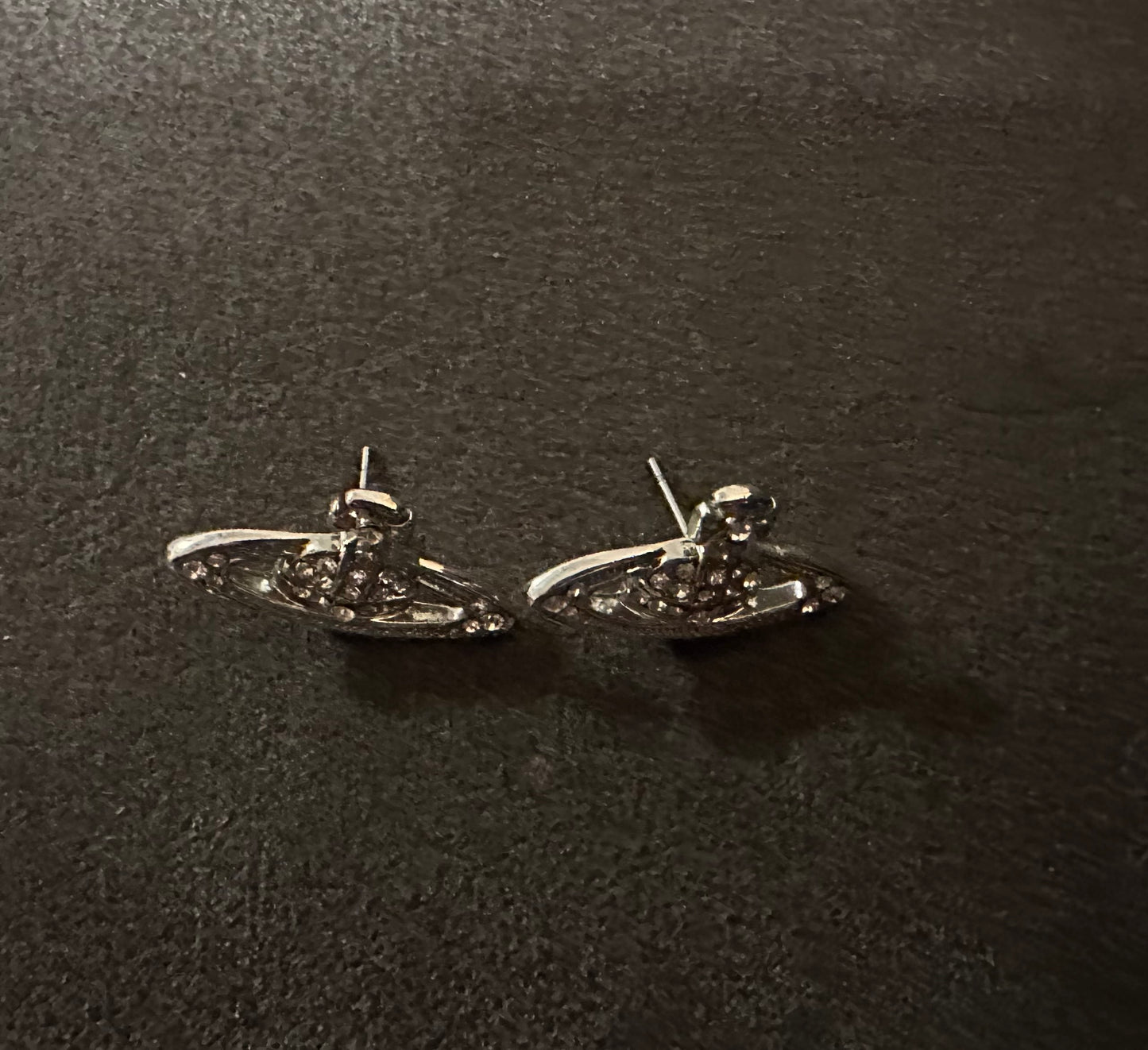 Rhinestone orb inspired earrings