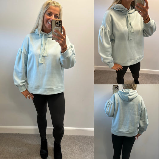 Papaya turquoise hooded jumper size M would fit upto size 16 brand new without tags