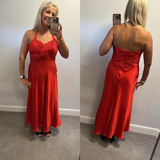 Debut red evening dress size 14