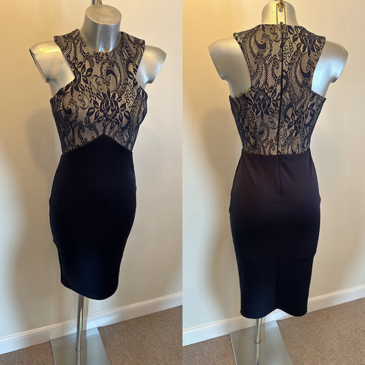 Lipsy navy evening dress size 10