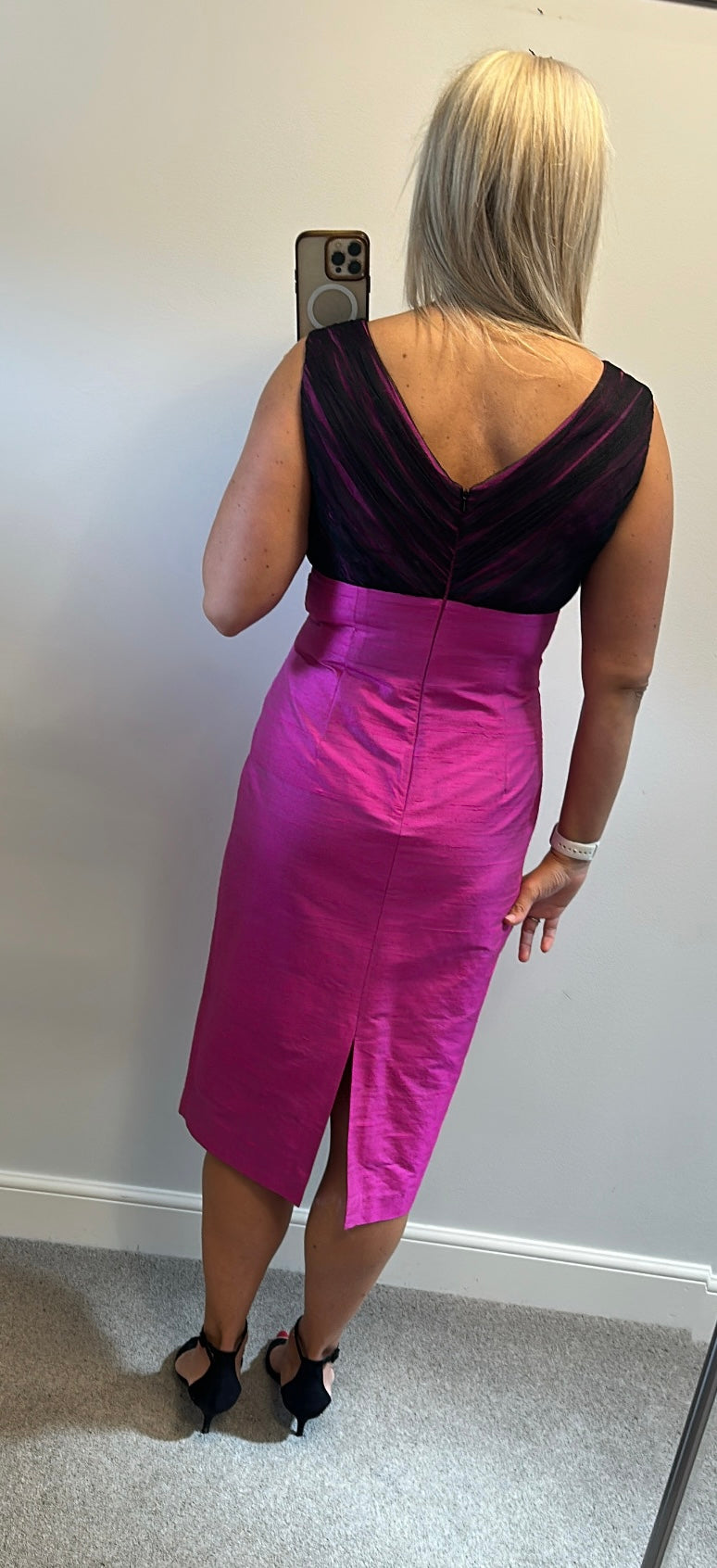 Condici deep purple embellished dress and jacket size 12 brand new with tags