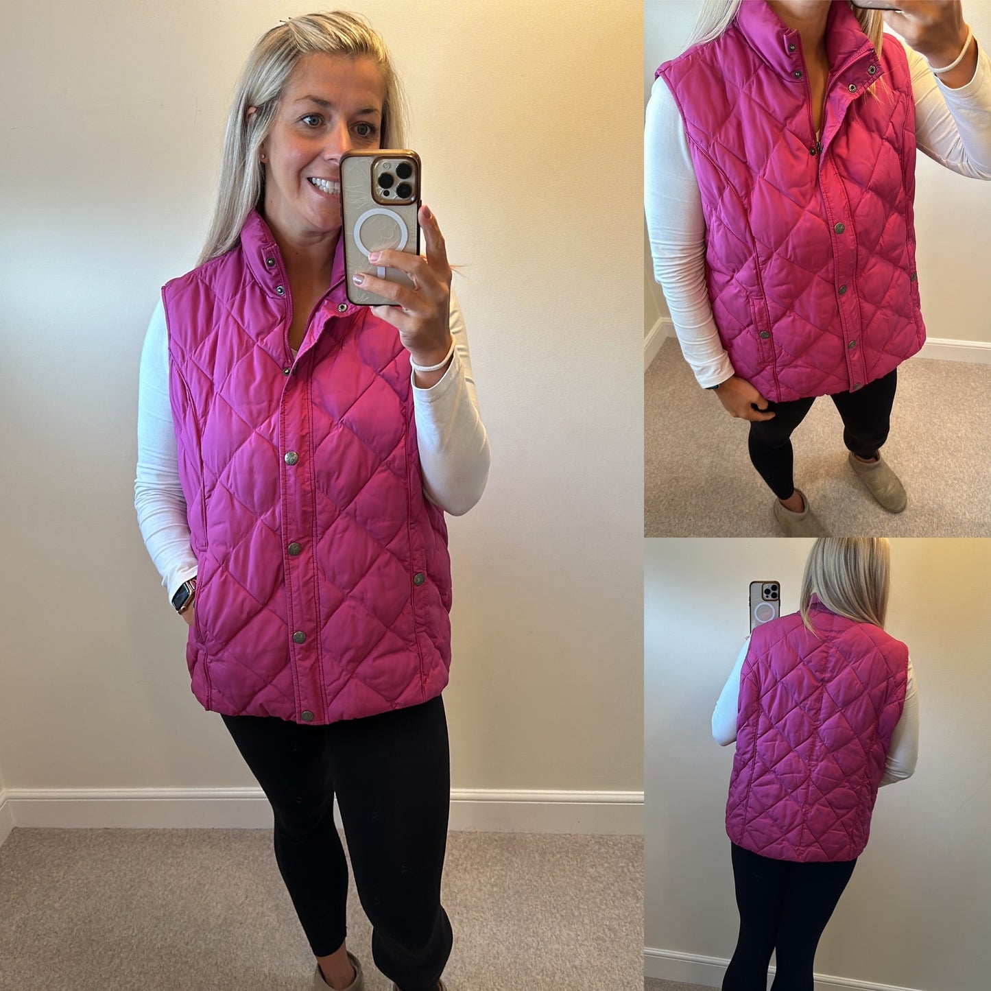 Peruna purple water repellent gilet size xl fit upto size 16