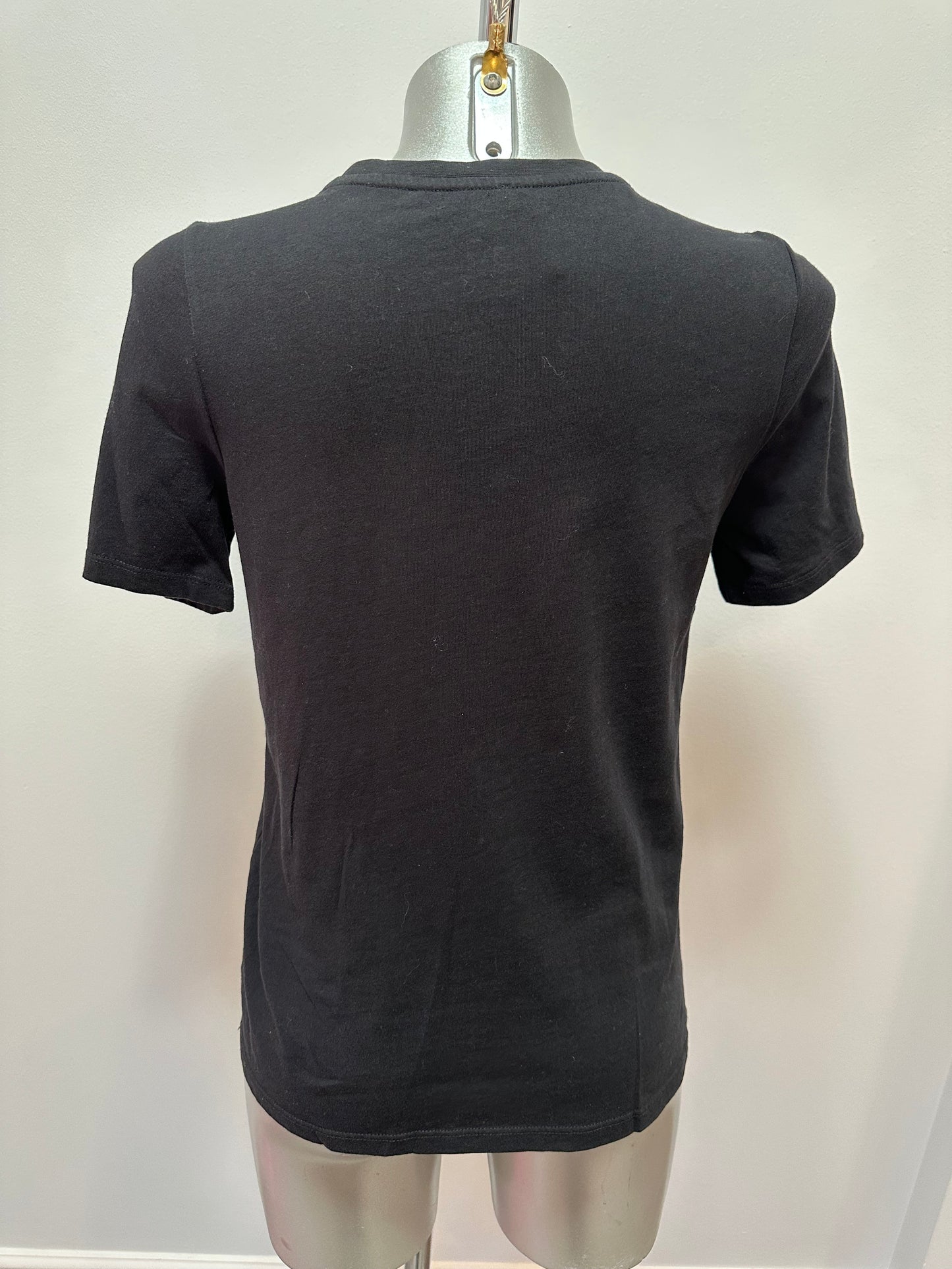 River island black embellished tshirt size 10