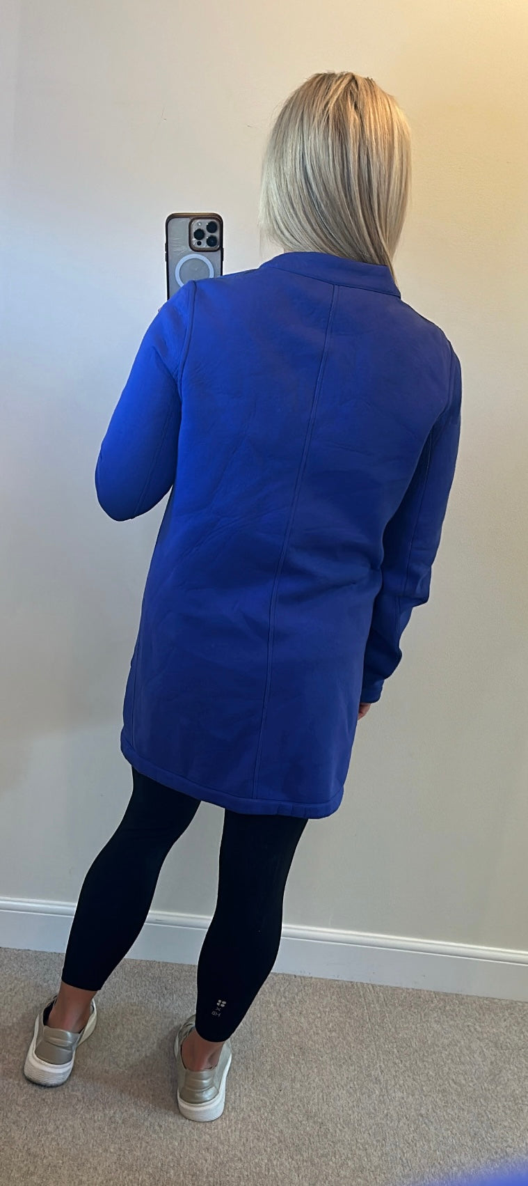 Blue scuba jacket fit upto size 16