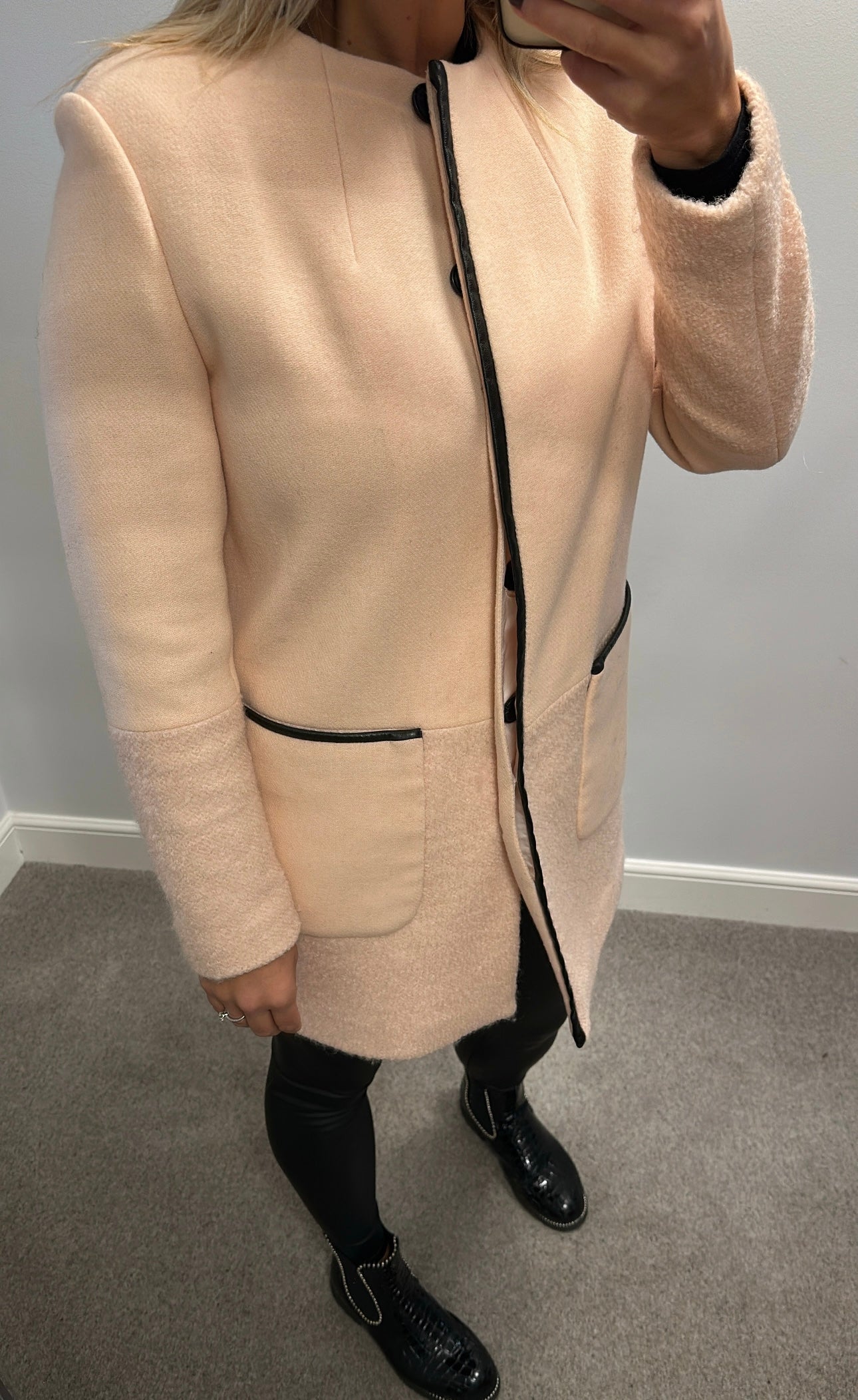 Autograph rose pink wool jacket size 10