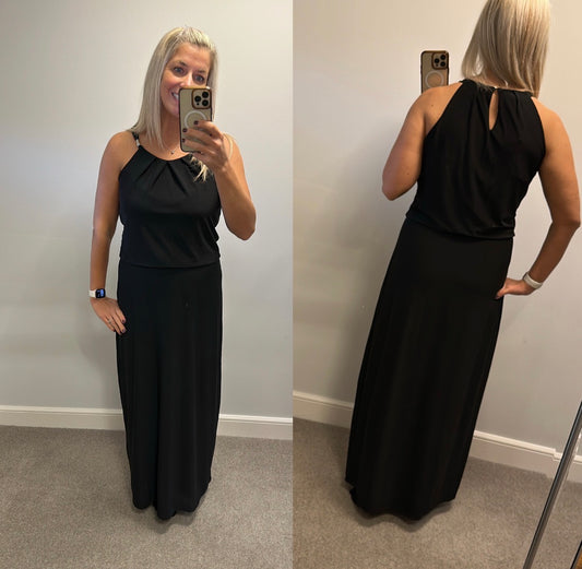 “White House / black market” Black long evening dress size M would fit upto size 12 brand new with tags RRP $140