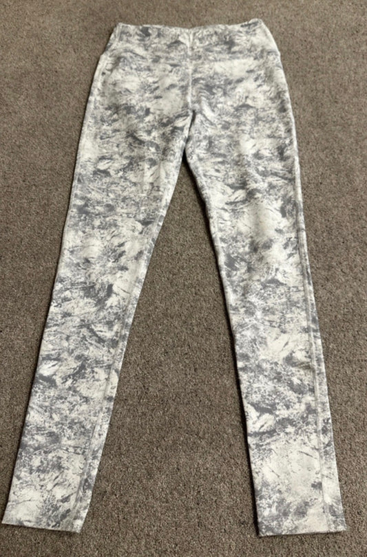 Queenieke grey / off white activewear leggings size S
