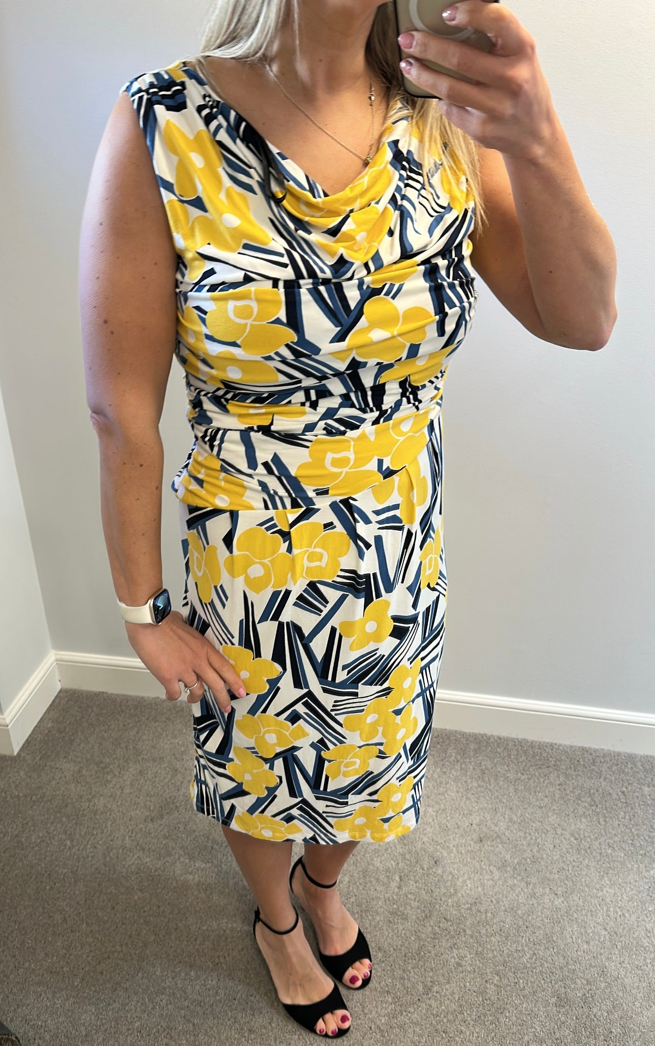 Betty Jackson floral print dress size 14