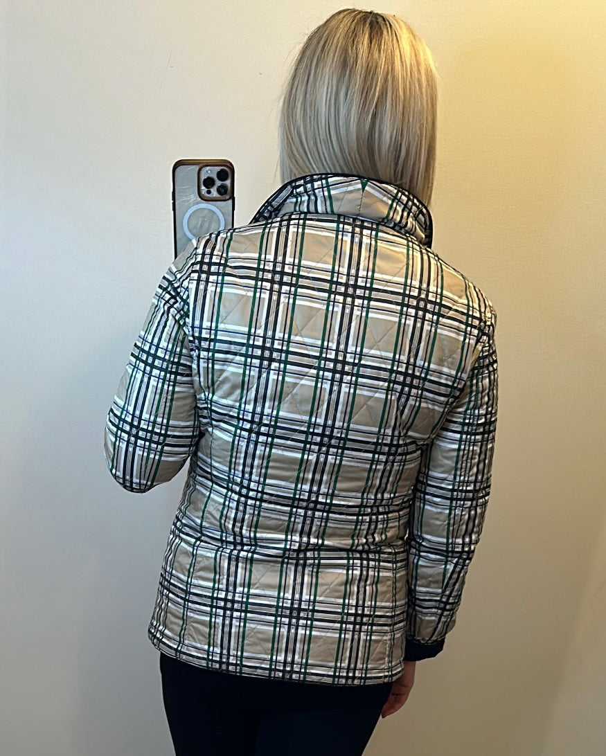 Gerry Webber navy / checked reversible jacket size 12