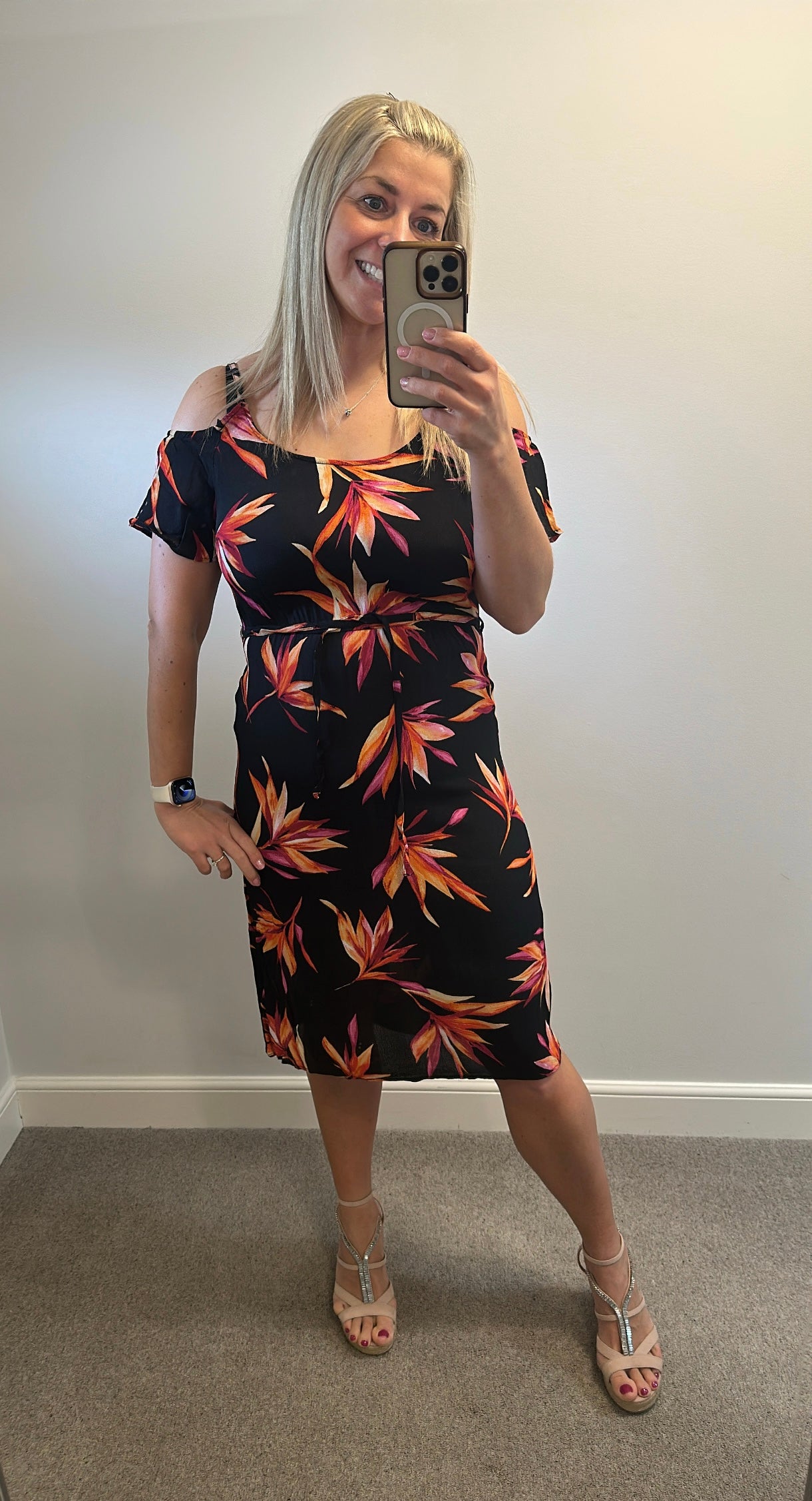 The collection black floral dress size 14 petite
