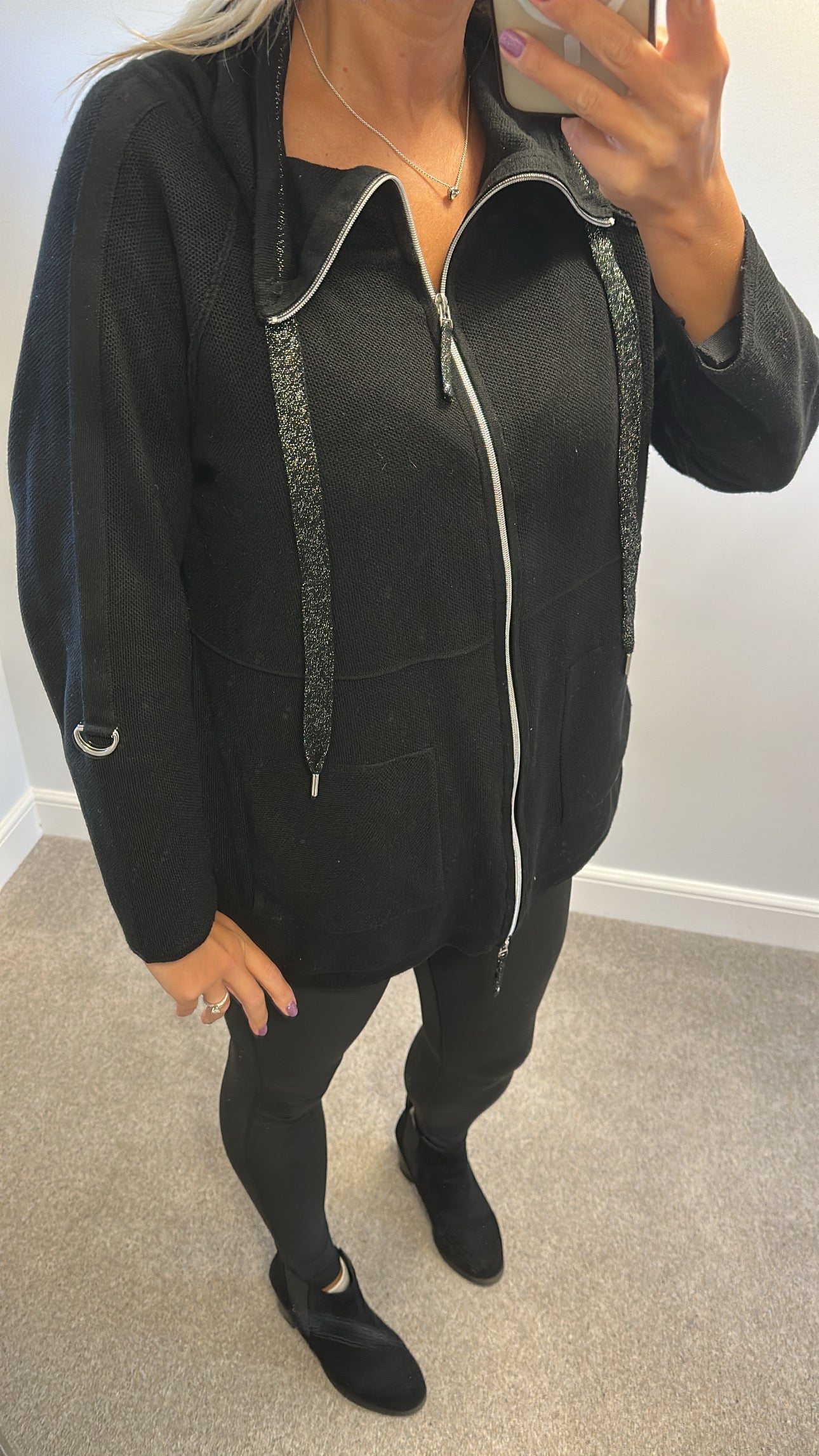 Betty Barclay black knit jumper size 18