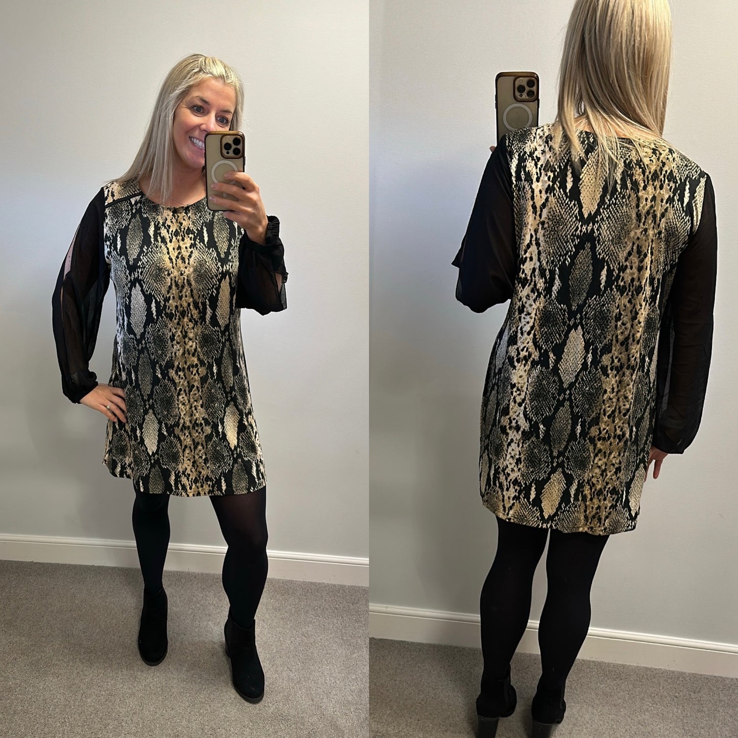 Star by julien mcdonald Snakeskin print dress size 18
