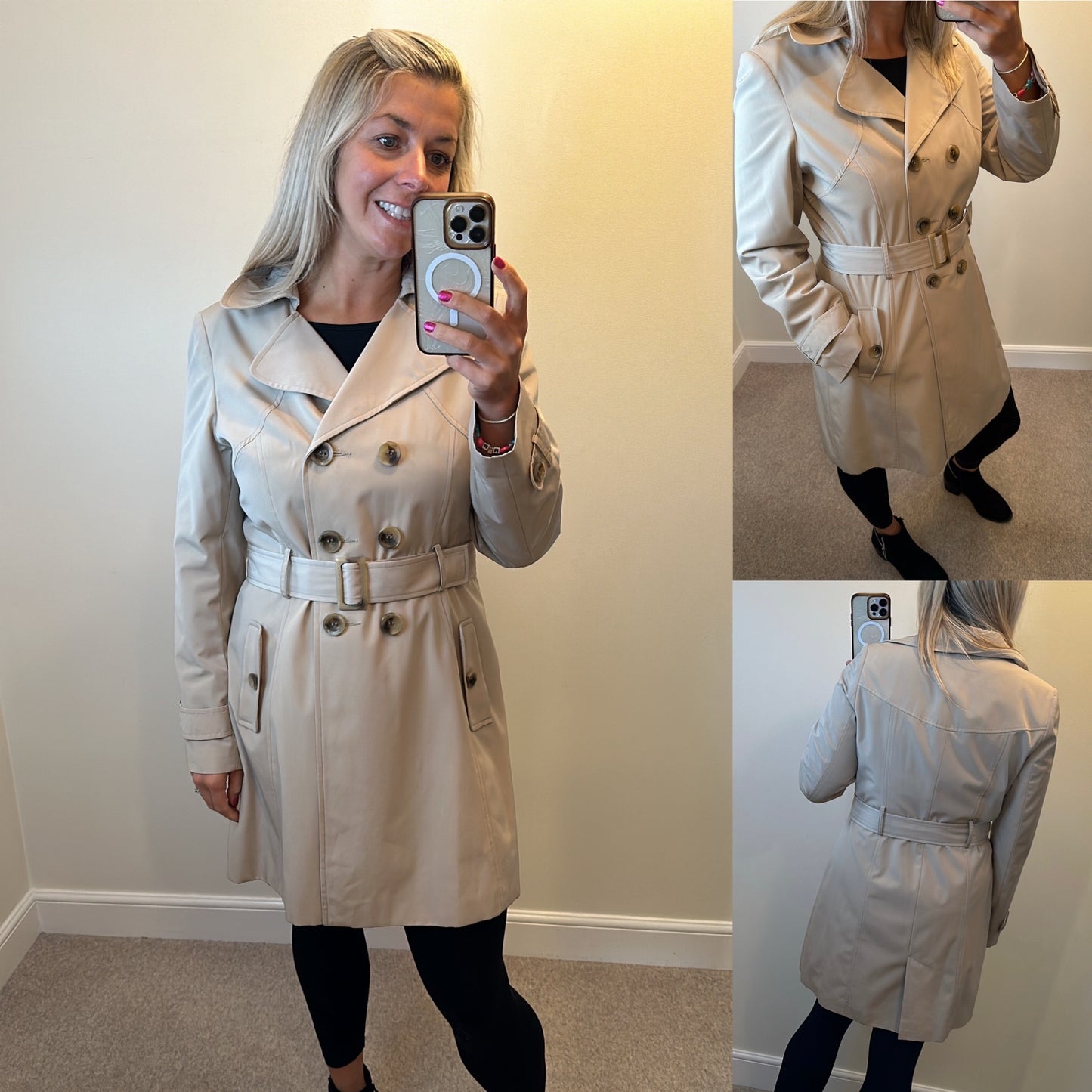 George trench coat size 14