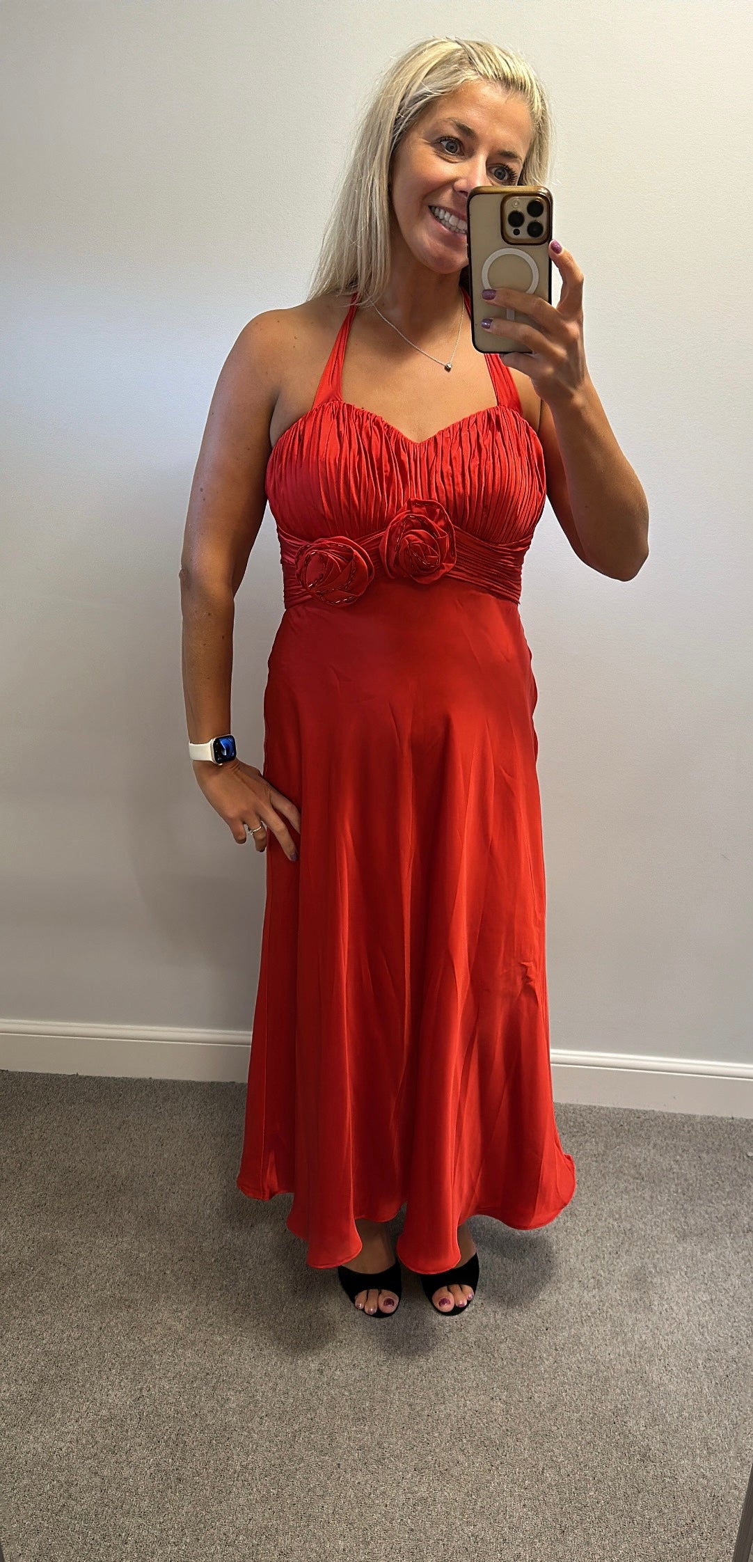 Debut red evening dress size 14