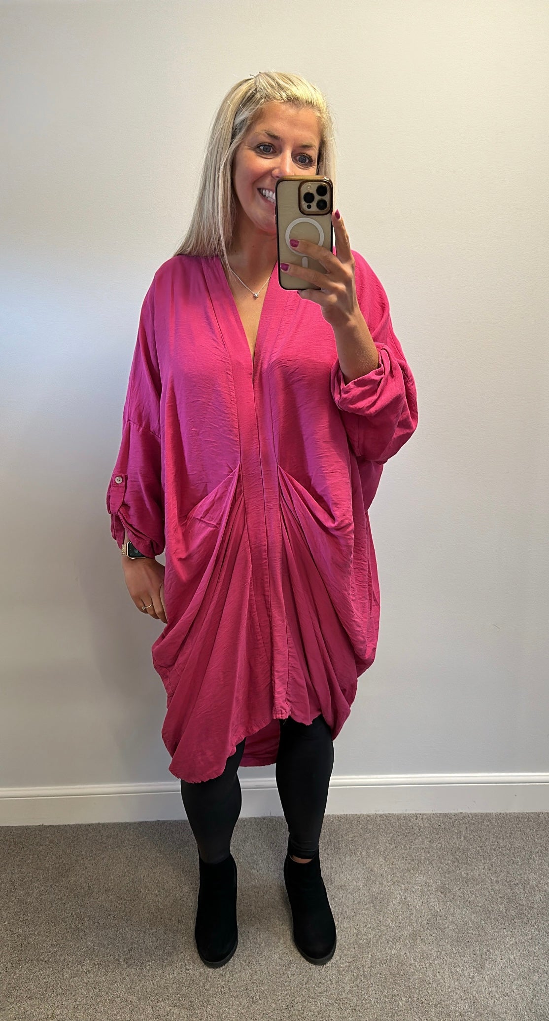 Made with love pink dress one size fitting size 16-20+
