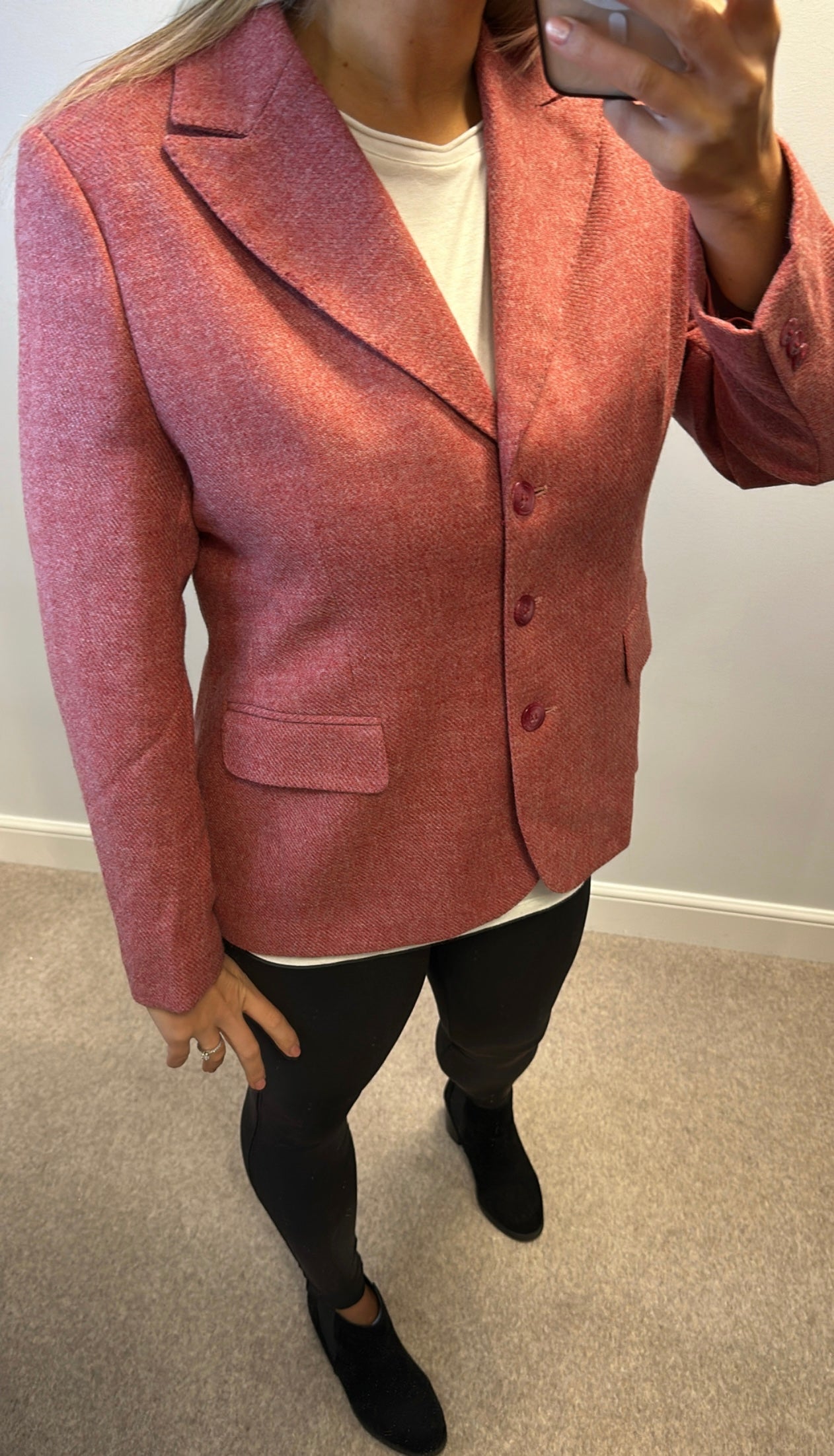 House of bruar rose pure new wool blazer size 16