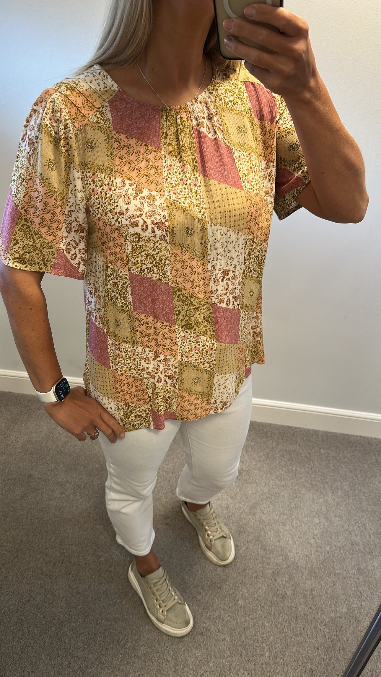 Fat face print top size 12