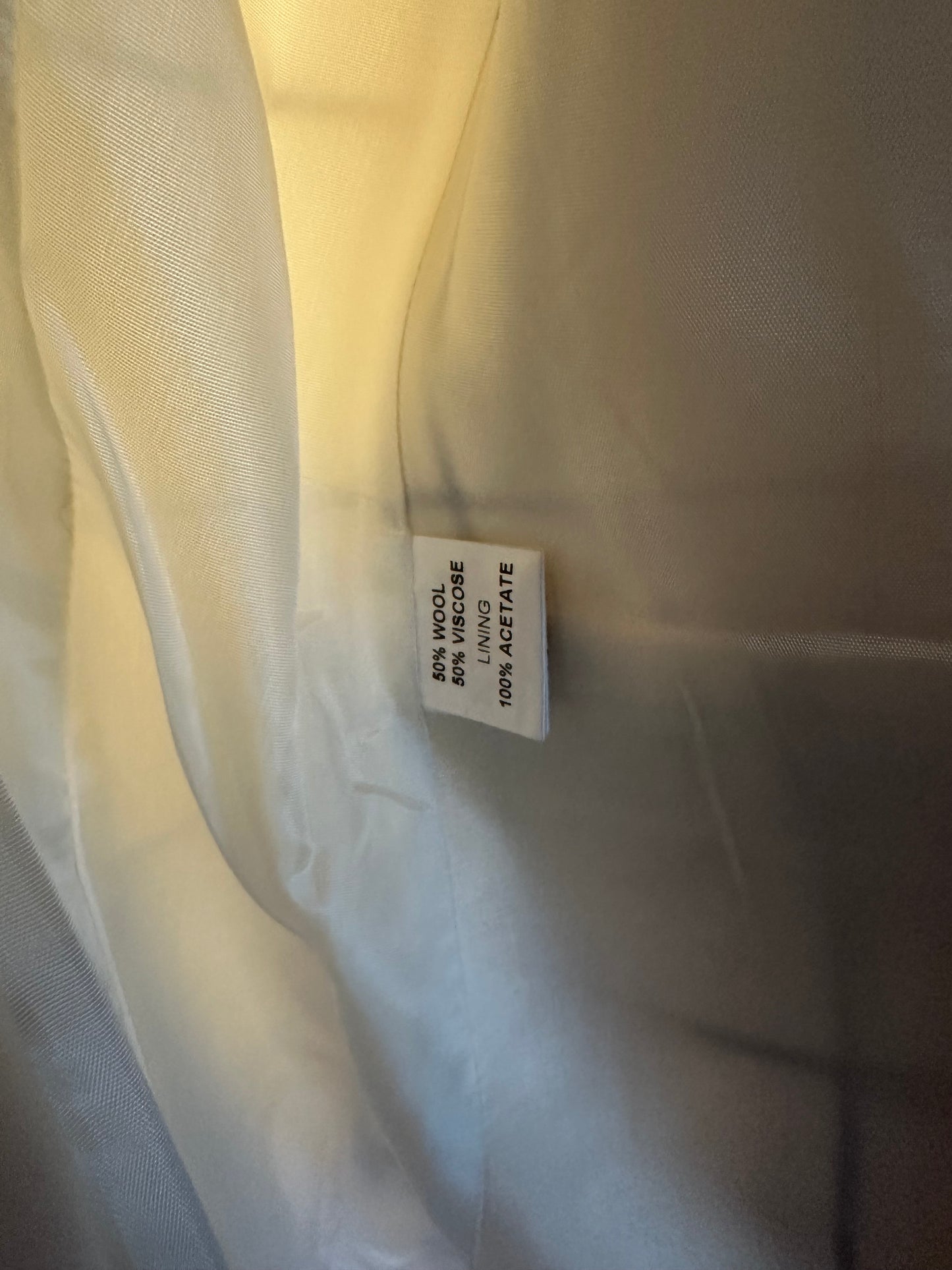 Michael Ambers wool check coat size 12