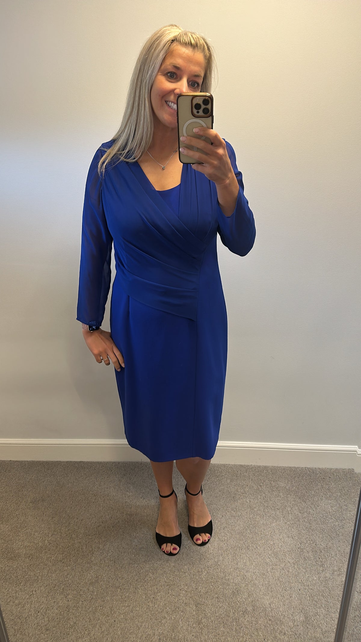 Michaela Louisa cobalt blue dress size 14