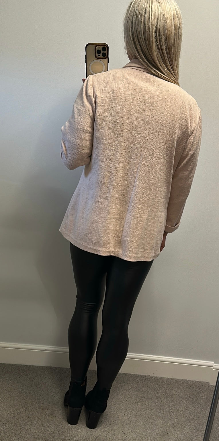 New look rose pink blazer size 14
