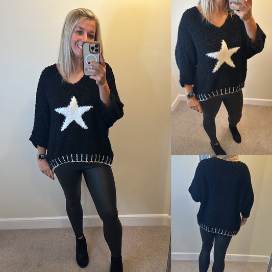 Black Star knit jumpers brand new with tags fitting upto size 20