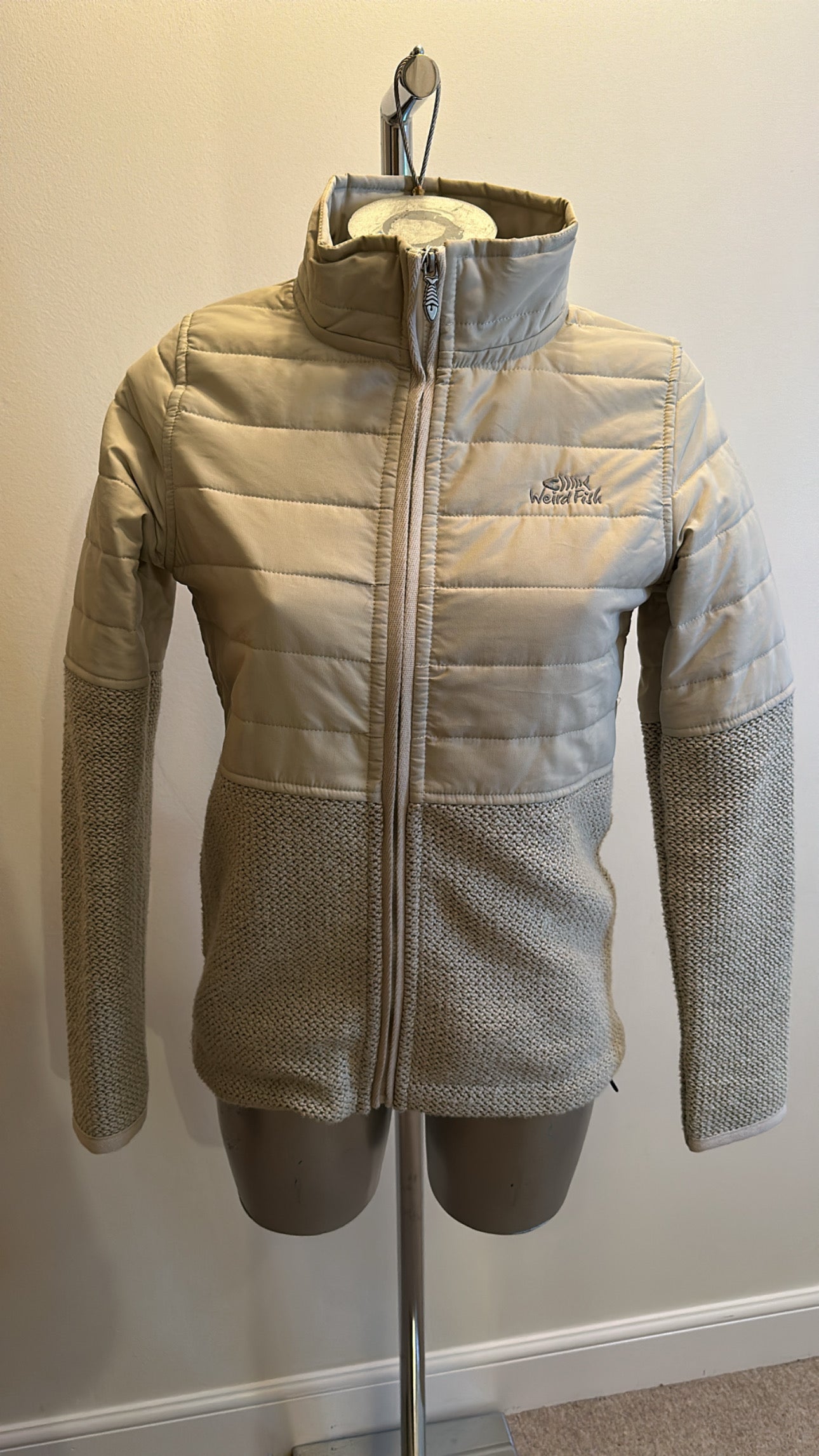 Weird fish quilted jacket size 10