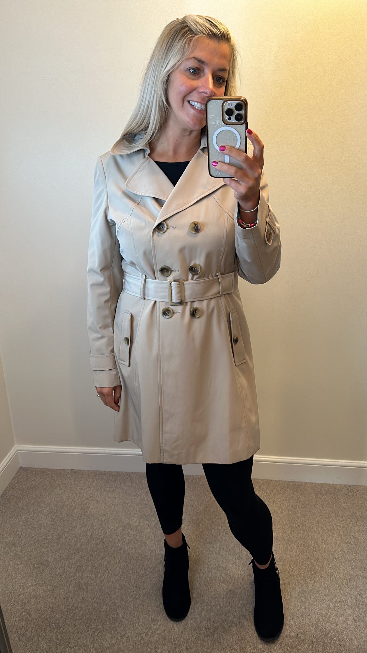 George trench coat size 14