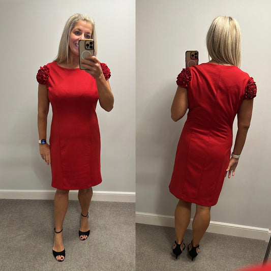 Latte red dress size 14 brand new with tags