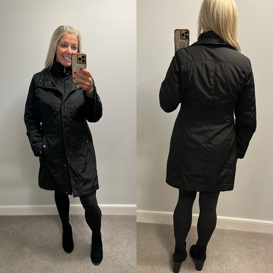 Gallery black jacket size S would fit upto size 12