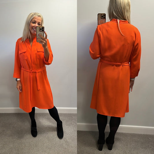 Gerry Weber orange dress would fit upto size 18