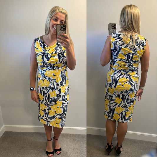 Betty Jackson floral print dress size 14