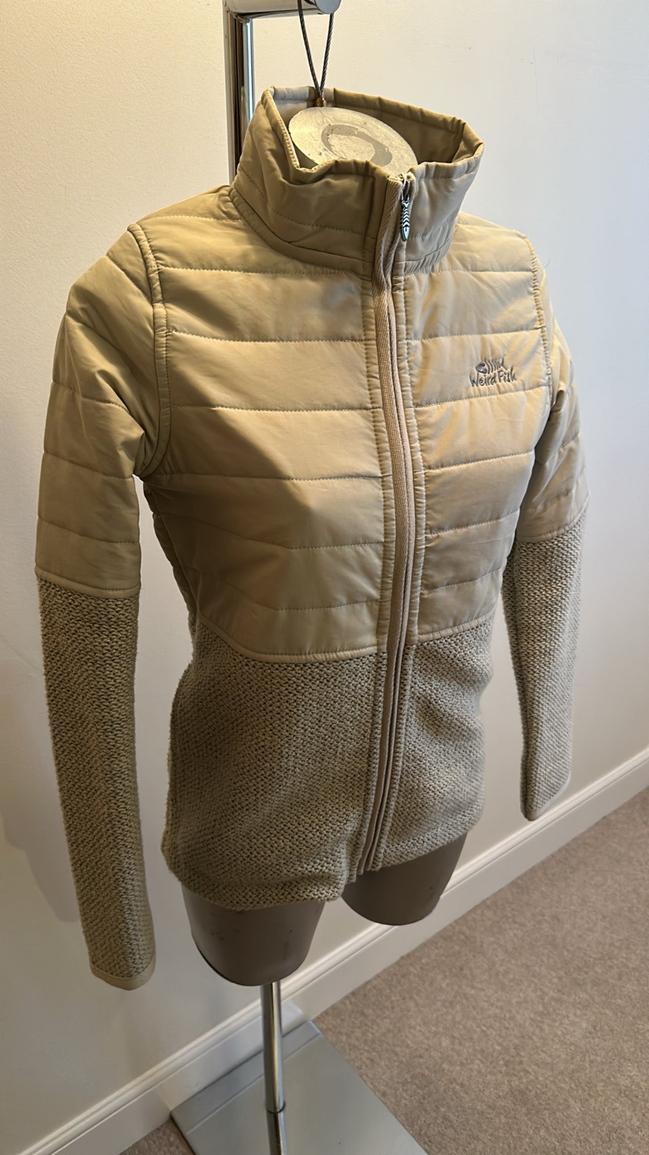 Weird fish quilted jacket size 10