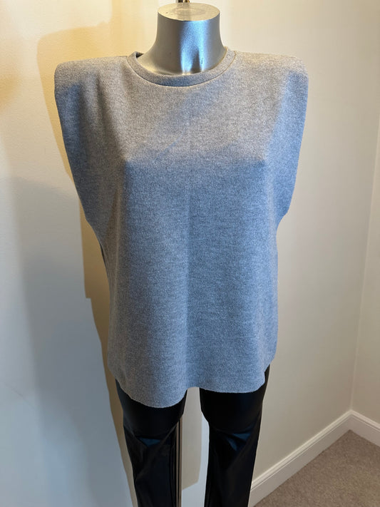 Zara grey knit top size M