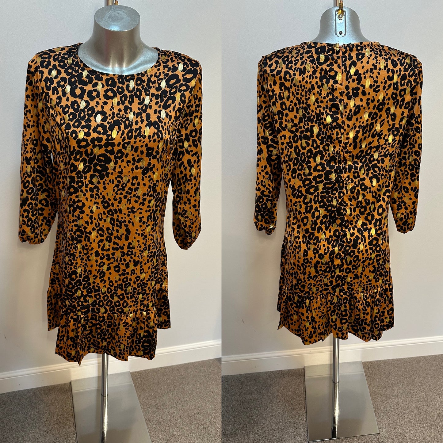 Girl in mind animal print dress size 12