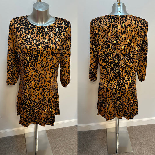 Girl in mind animal print dress size 12